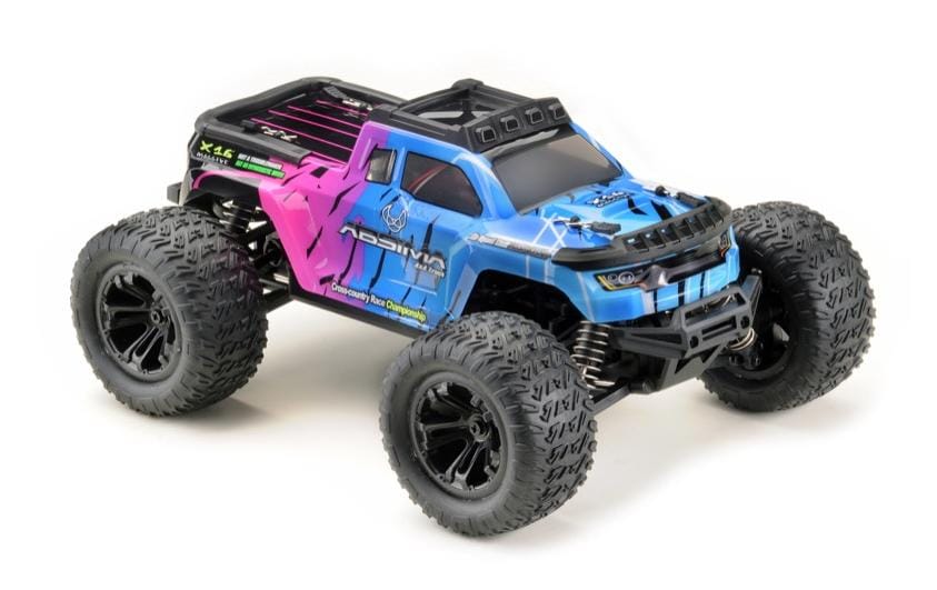 Absima Monster Truck MINI AMT pink/blau, 4WD, RTR, 1:16