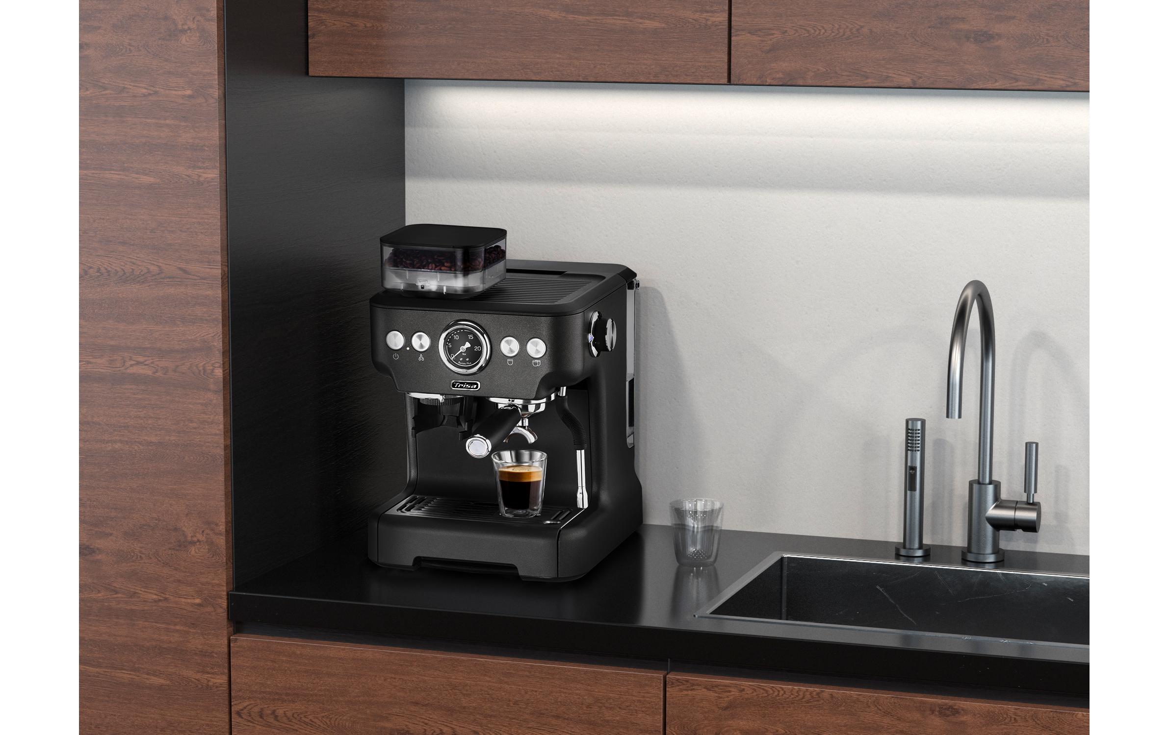 Trisa Siebträgermaschine Barista Plus Grau