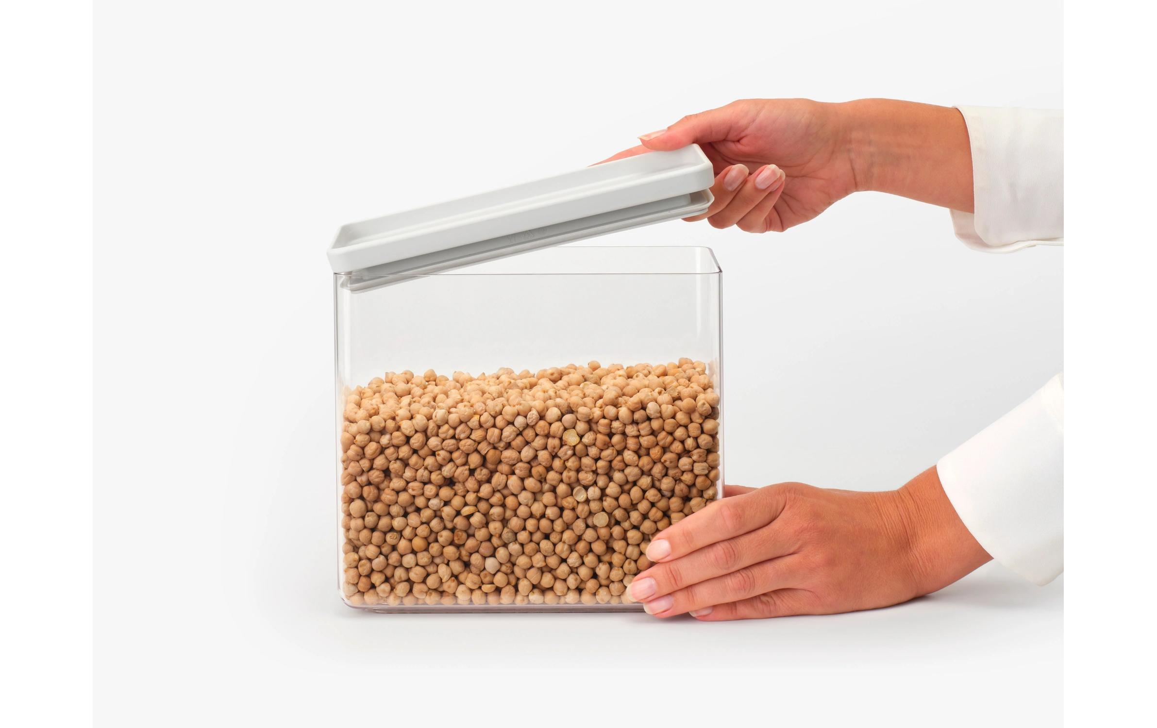 Brabantia Vorratsdose Tasty+ 3.5 l, Grau/Hellgrau/Transparent