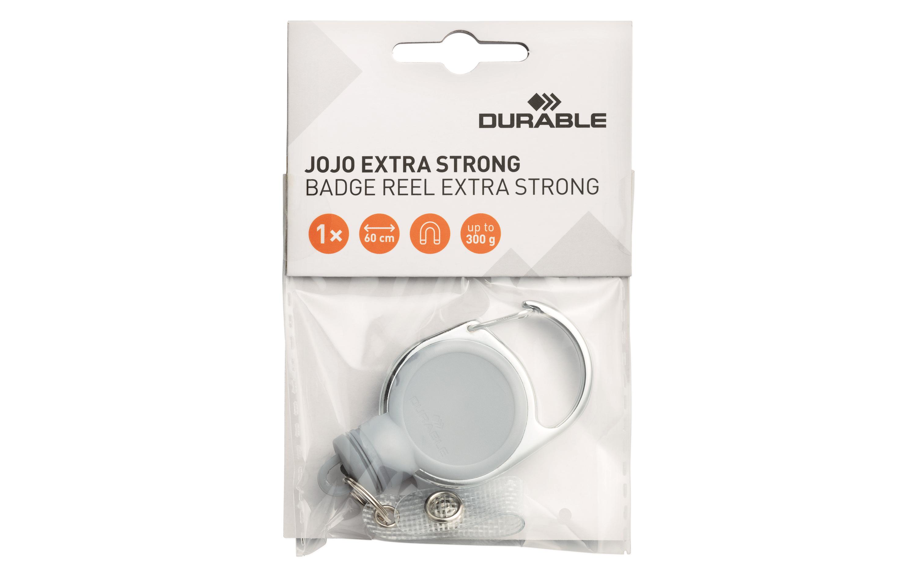 DURABLE Ausweishalter Jojo Extra Strong mit Clip, Grau DURABLE Ausweishalter Jojo Extra Strong mit Clip, Grau