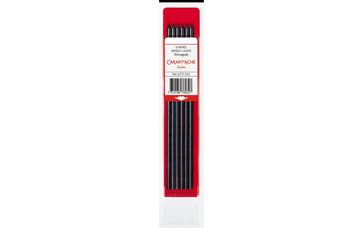 Caran d'Ache Schreibmine Technograph 3 mm, Grau, HB Caran d'Ache Schreibmine Technograph 3 mm, Grau, HB
