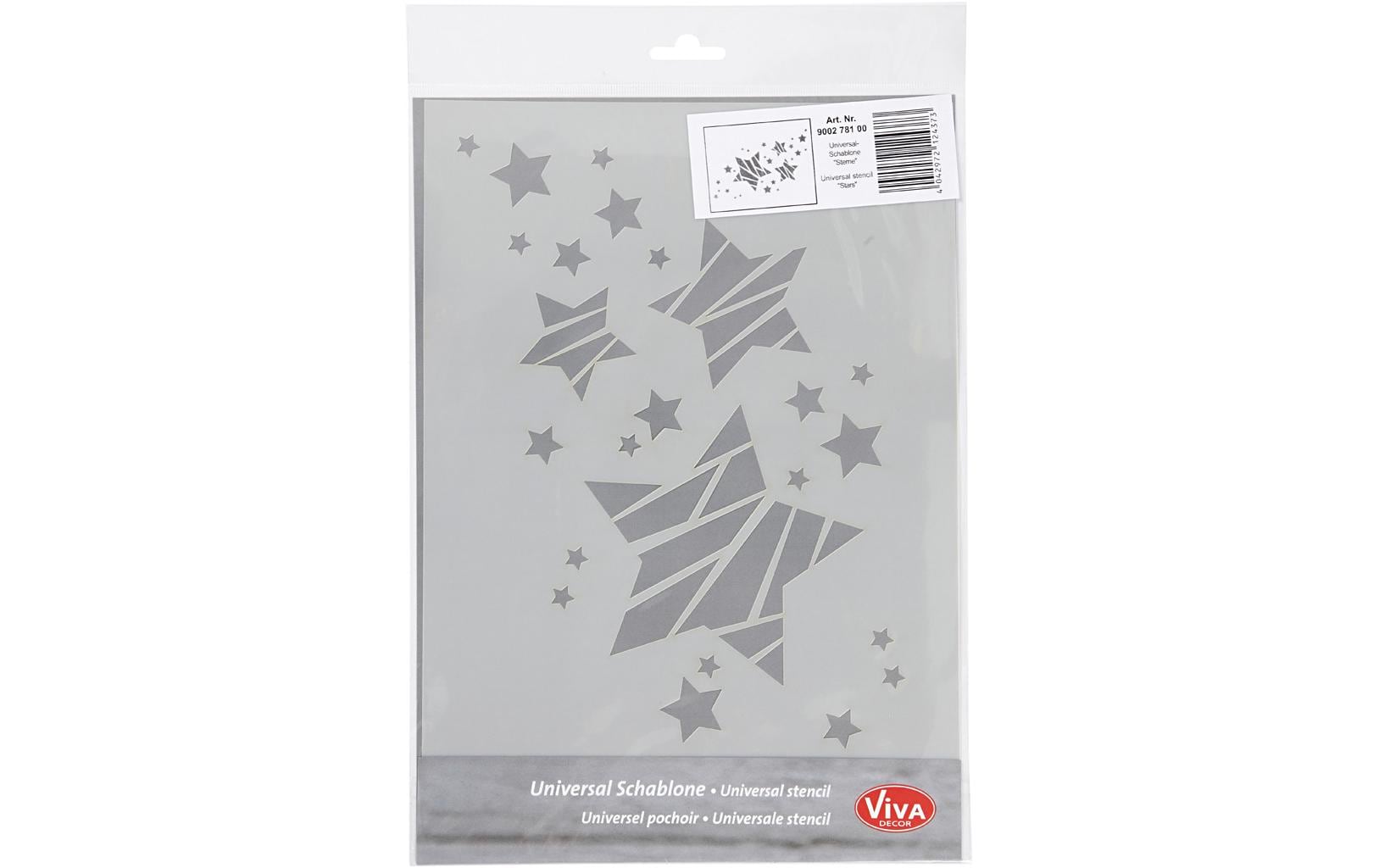 Creativ Company Schablone A4 Sterne, 1 Stück