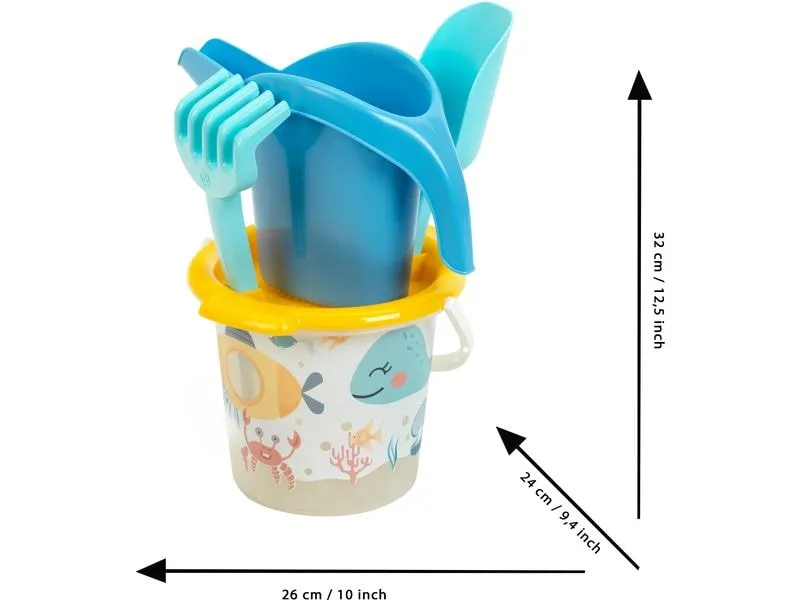 Klein-Toys Sandeimer Set – Wasserwelt 9 Teile