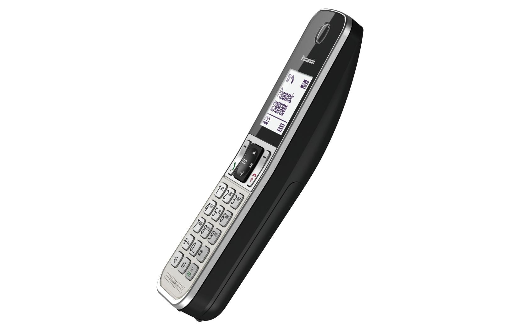 Panasonic Schnurlostelefon KX-TGD323SLW Trio Schwarz/Silber