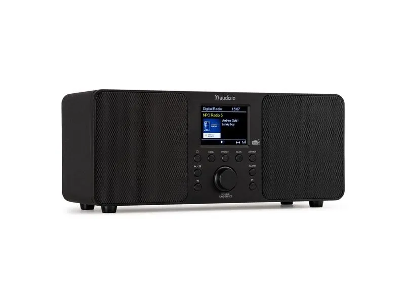 Audizio Genua DAB+/FM Radio mit BT, Stereo, Schwarz
