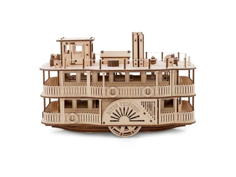 Eco-Wood-Art Bausatz Raddampfer River Princess