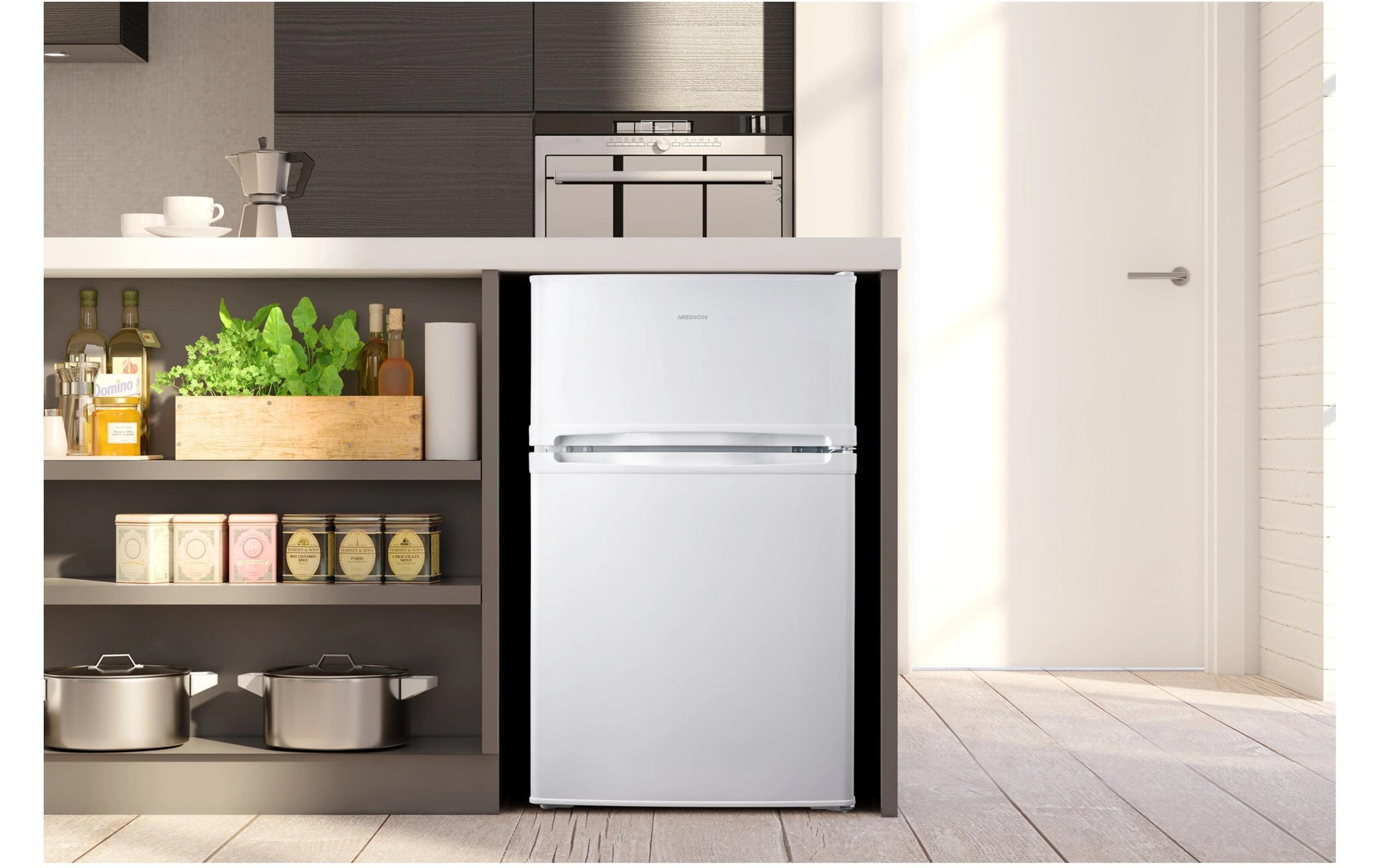 Medion Kühlschrank MD 37689 Rechts/Wechselbar