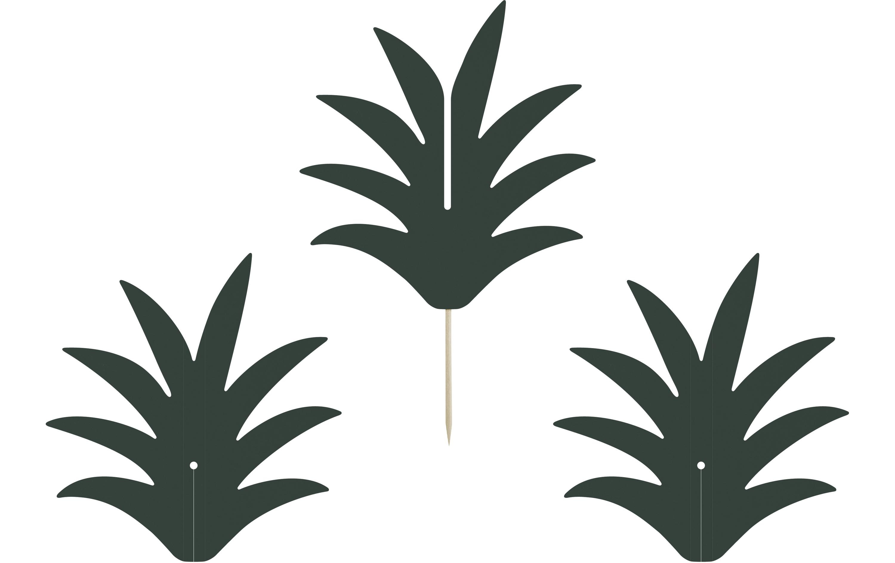 Partydeco Kuchen-Topper Aloha Ananas 6 Stück, Grün