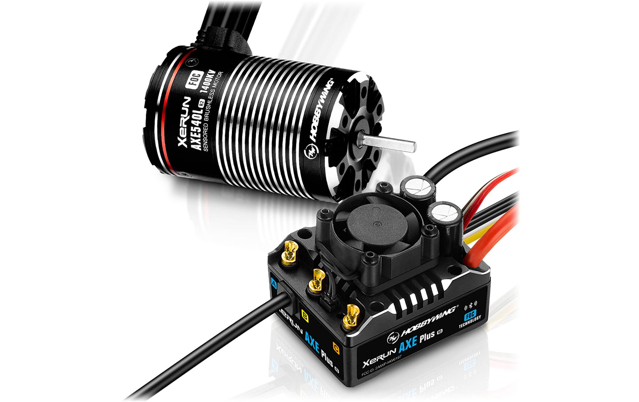 Hobbywing Brushless-Antriebsset AXE Plus R3 Combo 1400 kV 2-6S