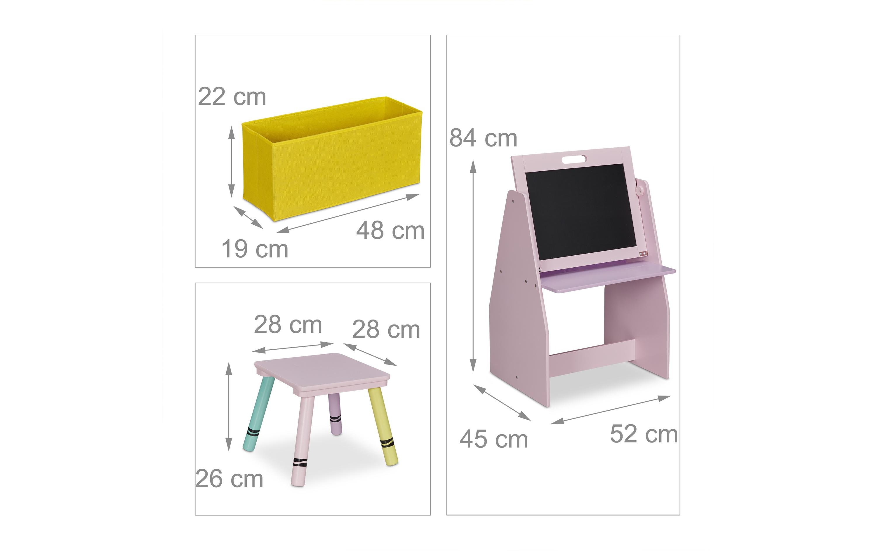 relaxdays Kinderregal mit Tafel relaxdays Kinderregal mit Tafel