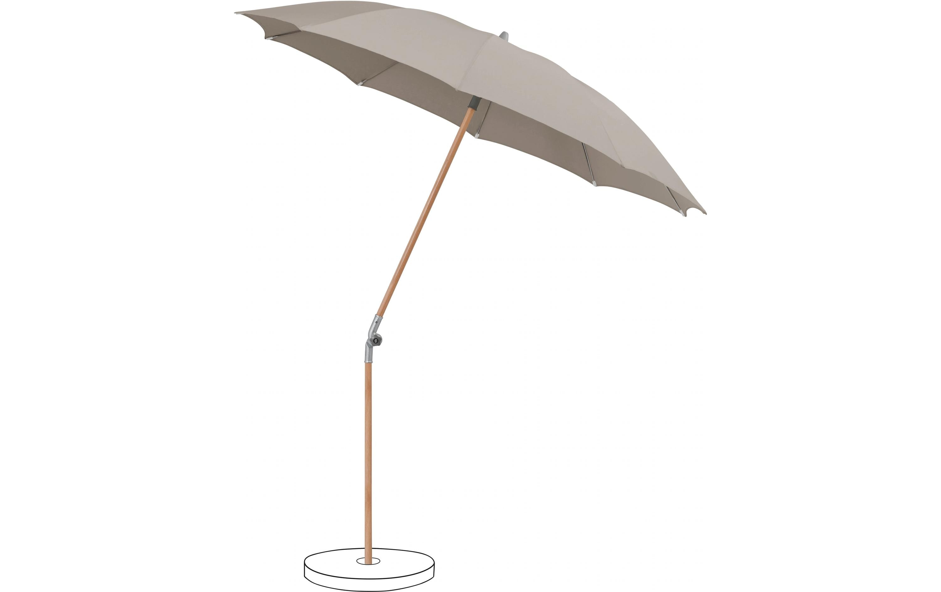 Suncomfort by Glatz Sonnenschirm Rustico 220 cm, Light Taupe Suncomfort by Glatz Sonnenschirm Rustico 220 cm, Light Taupe