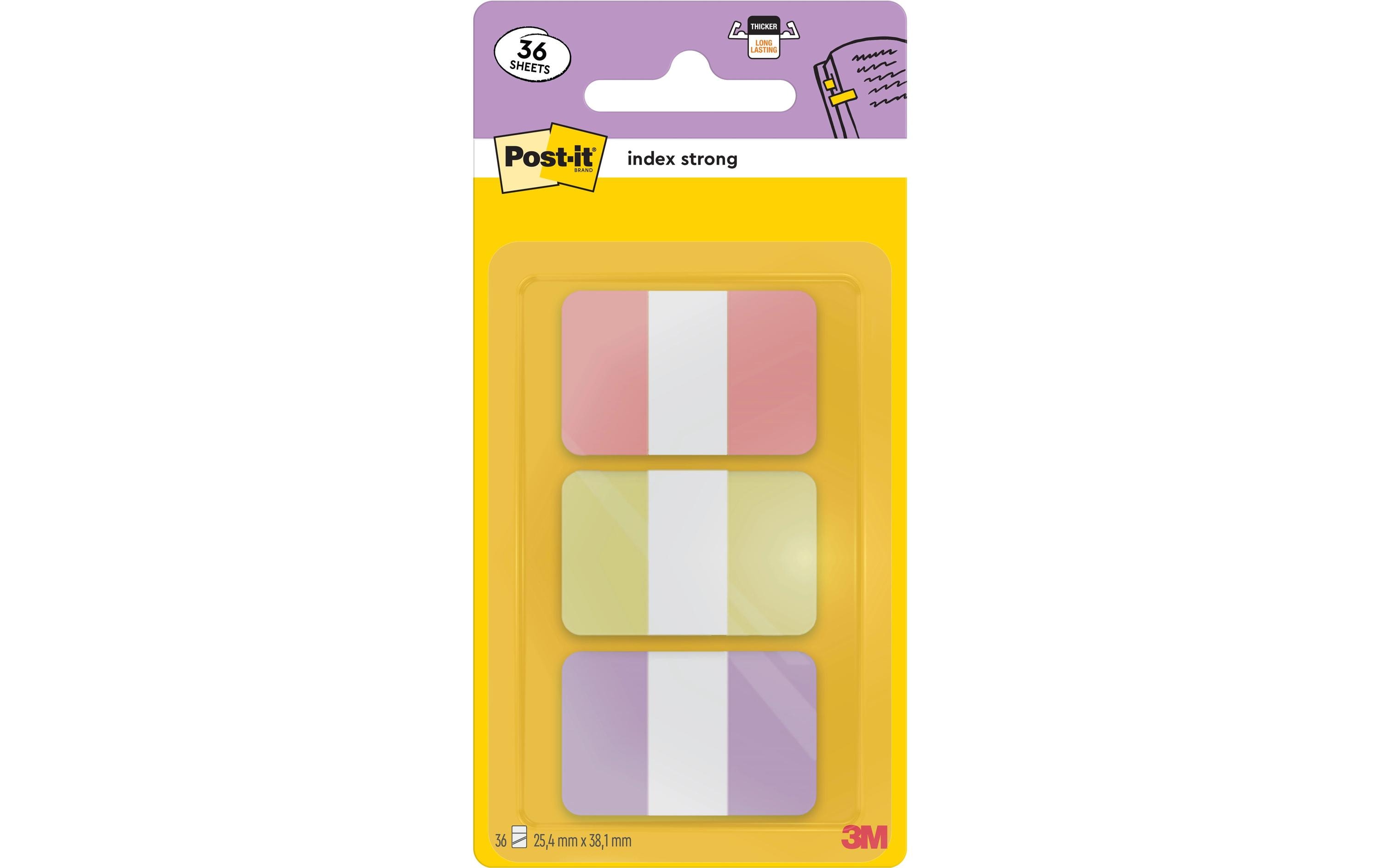 Post-it 3M Index Strong Mehrfarbig, 3 Stück