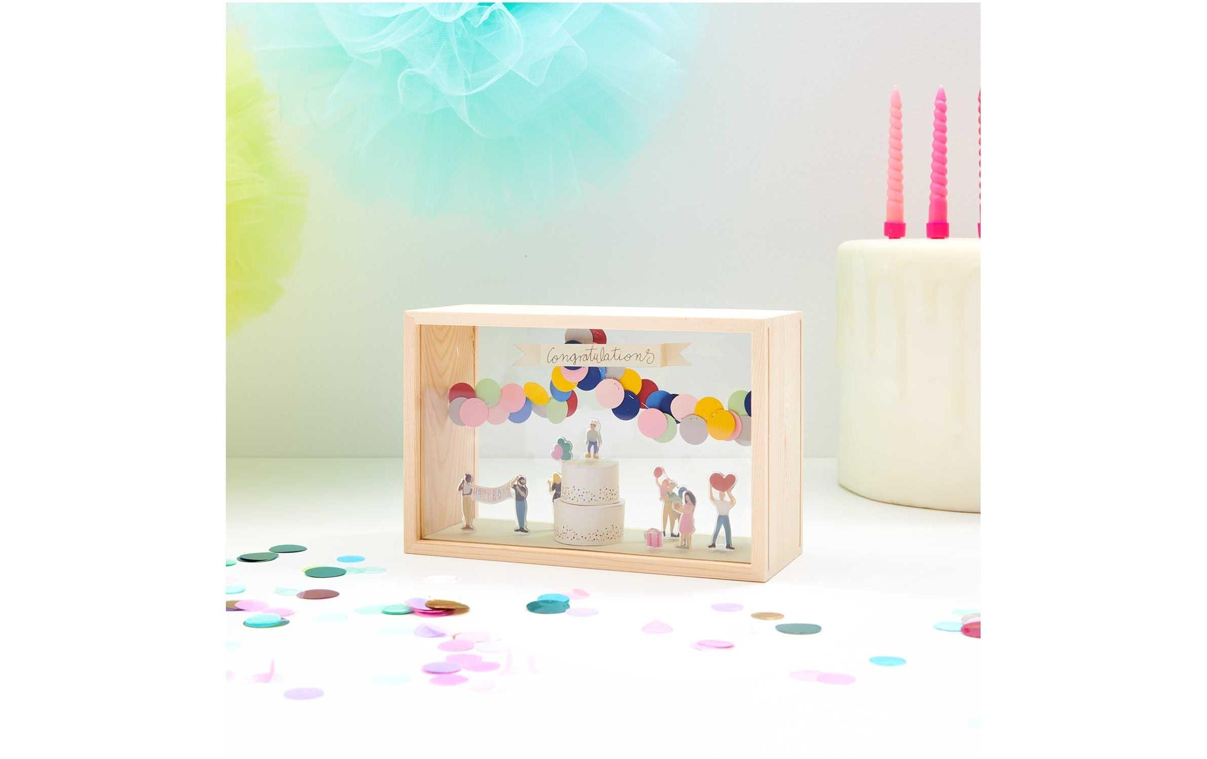 Rico Design Holzartikel Objektkasten 20 x 13 x 8 cm