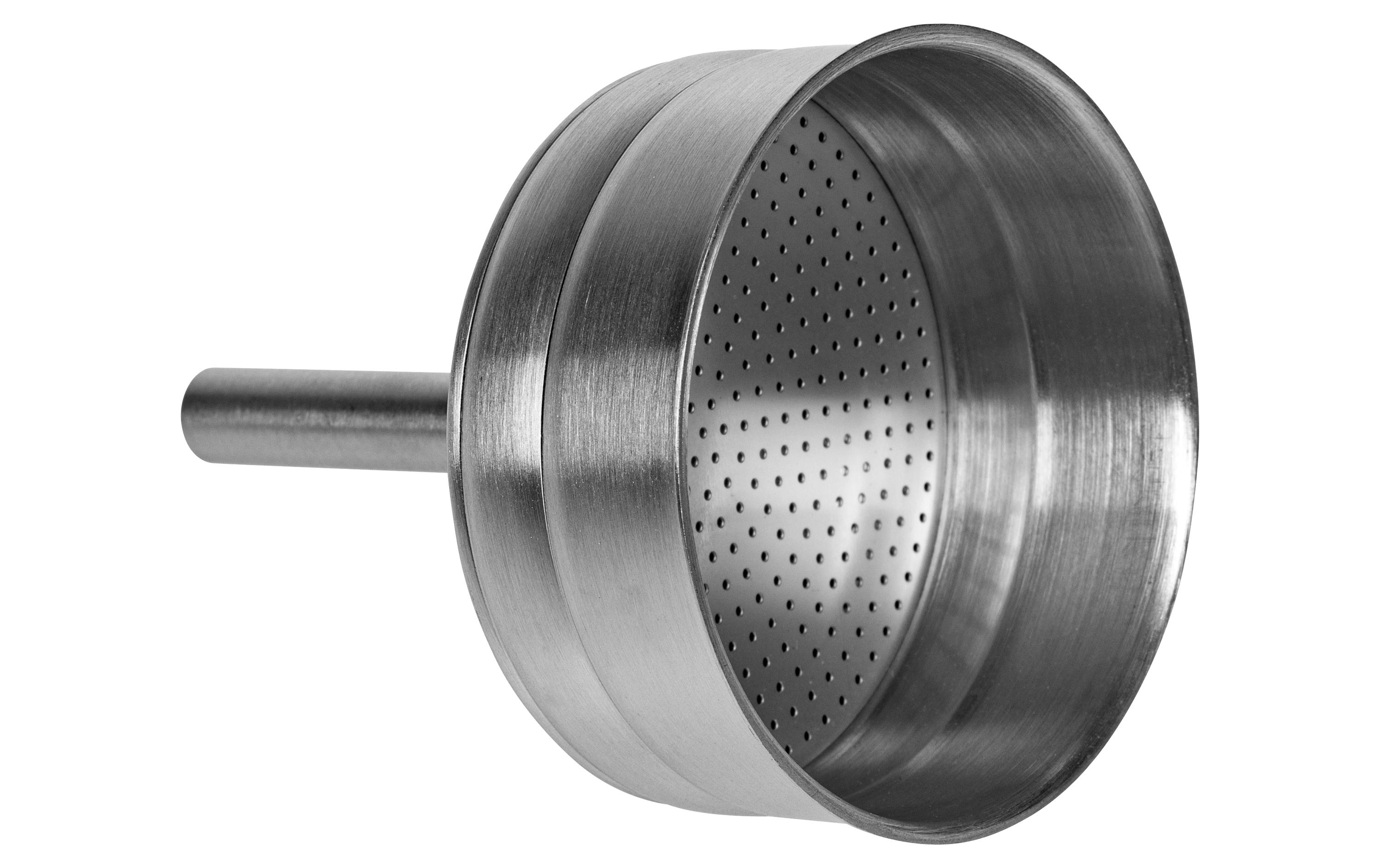 FURBER Espressokocher Chicchi 10 Tassen, Silber