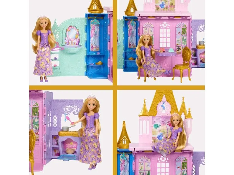 Disney Princess Rapunzel-Puppe und Schloss-Spielset Faltbar Disney Princess Rapunzel-Puppe und Schloss-Spielset Faltbar