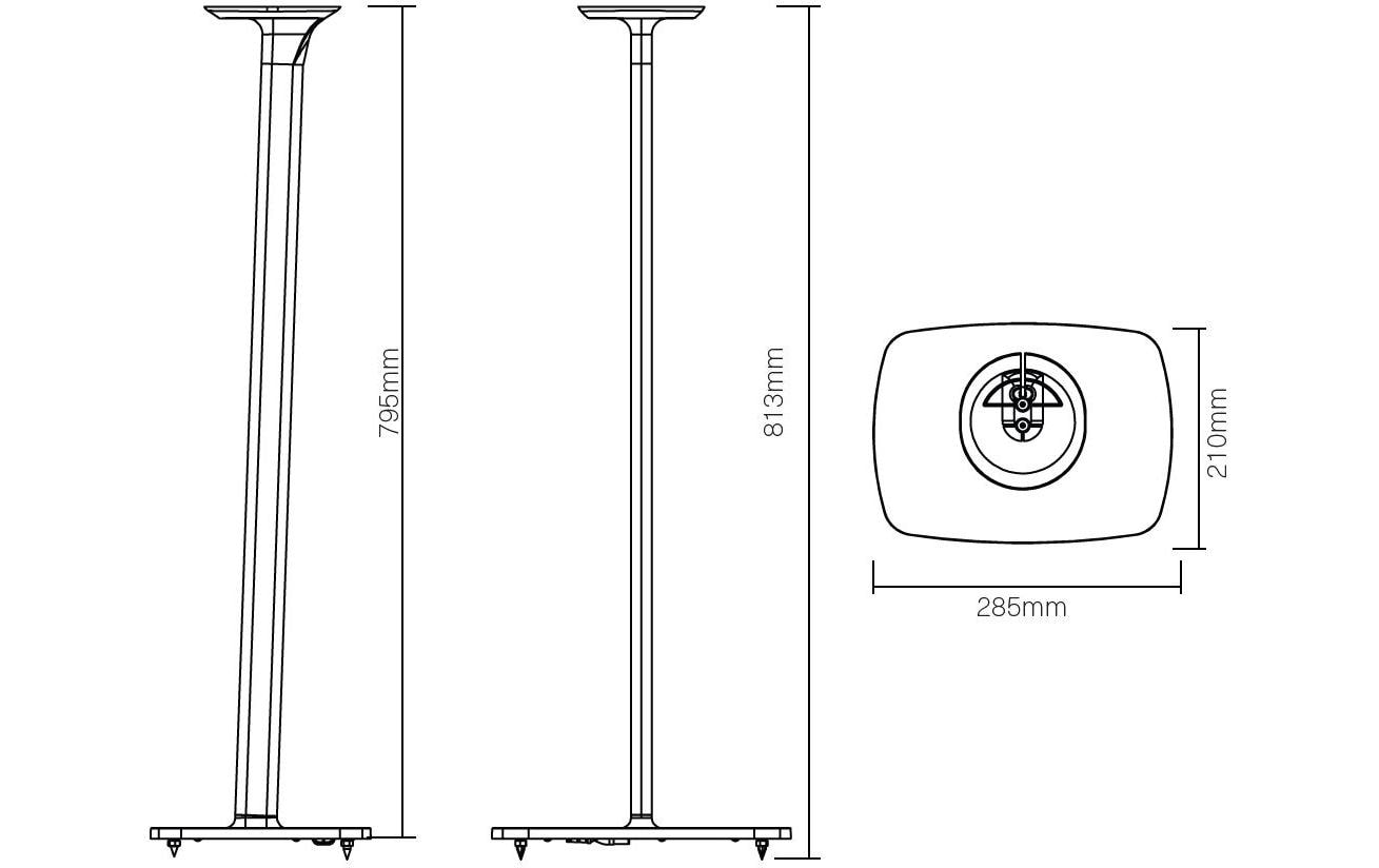Flexson Standfuss Era 100 Schwarz
