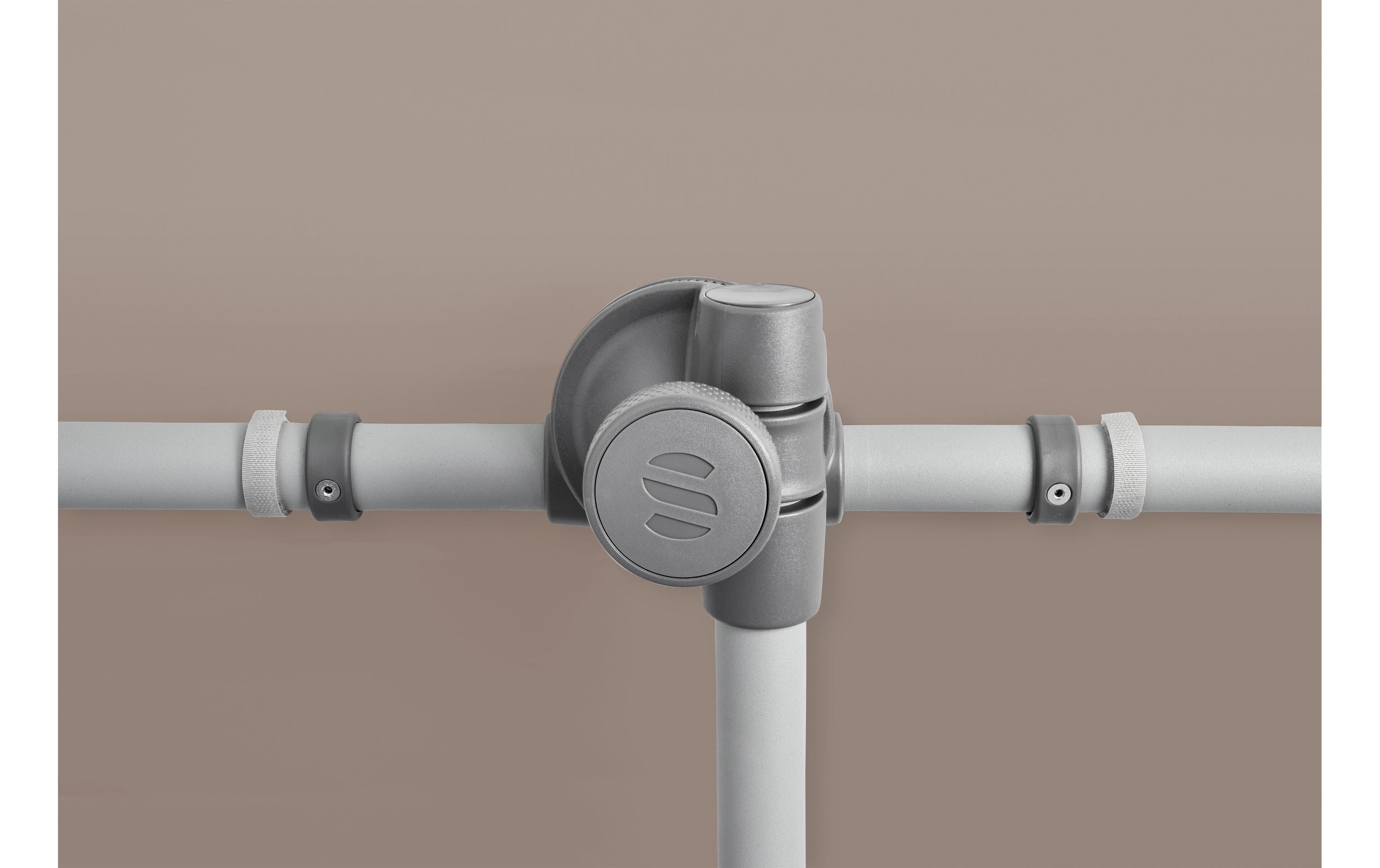 Suncomfort by Glatz Sonnenschirm Flex Roof 195 x 140 cm, Light Taupe