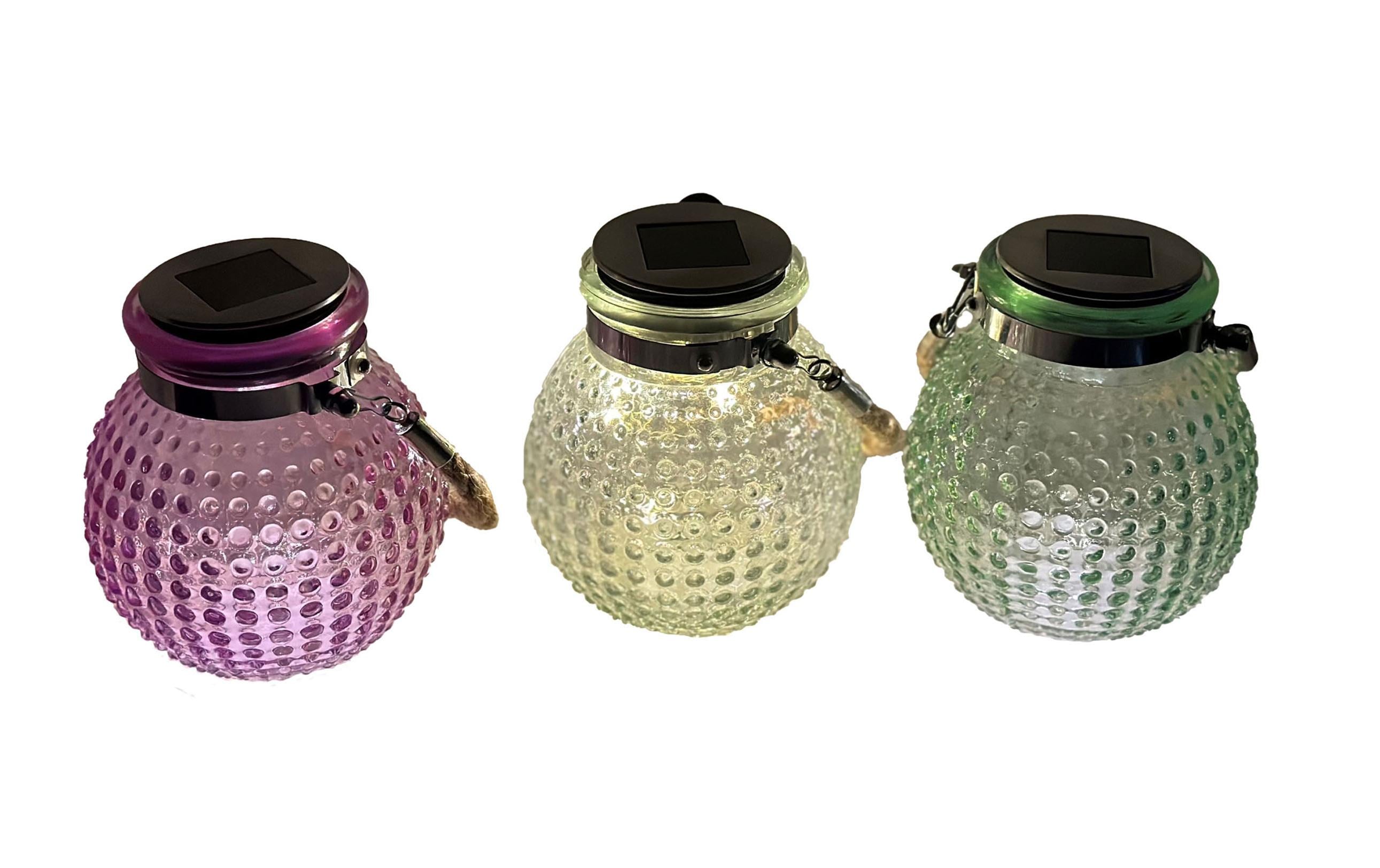 Dameco Windlicht Solar Glas 3er Set Dameco Windlicht Solar Glas 3er Set