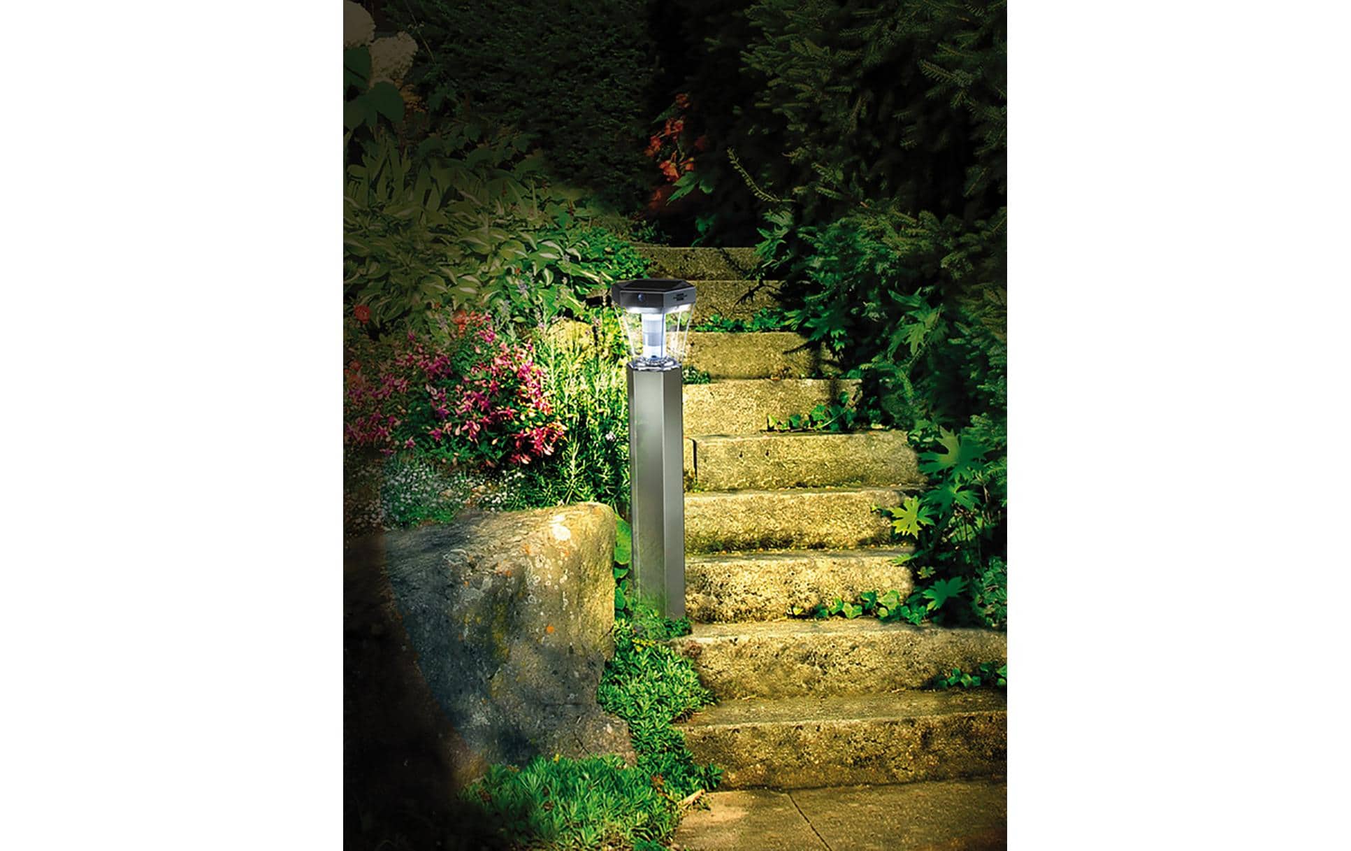 Brennenstuhl Sockelleuchte SOLAR silber