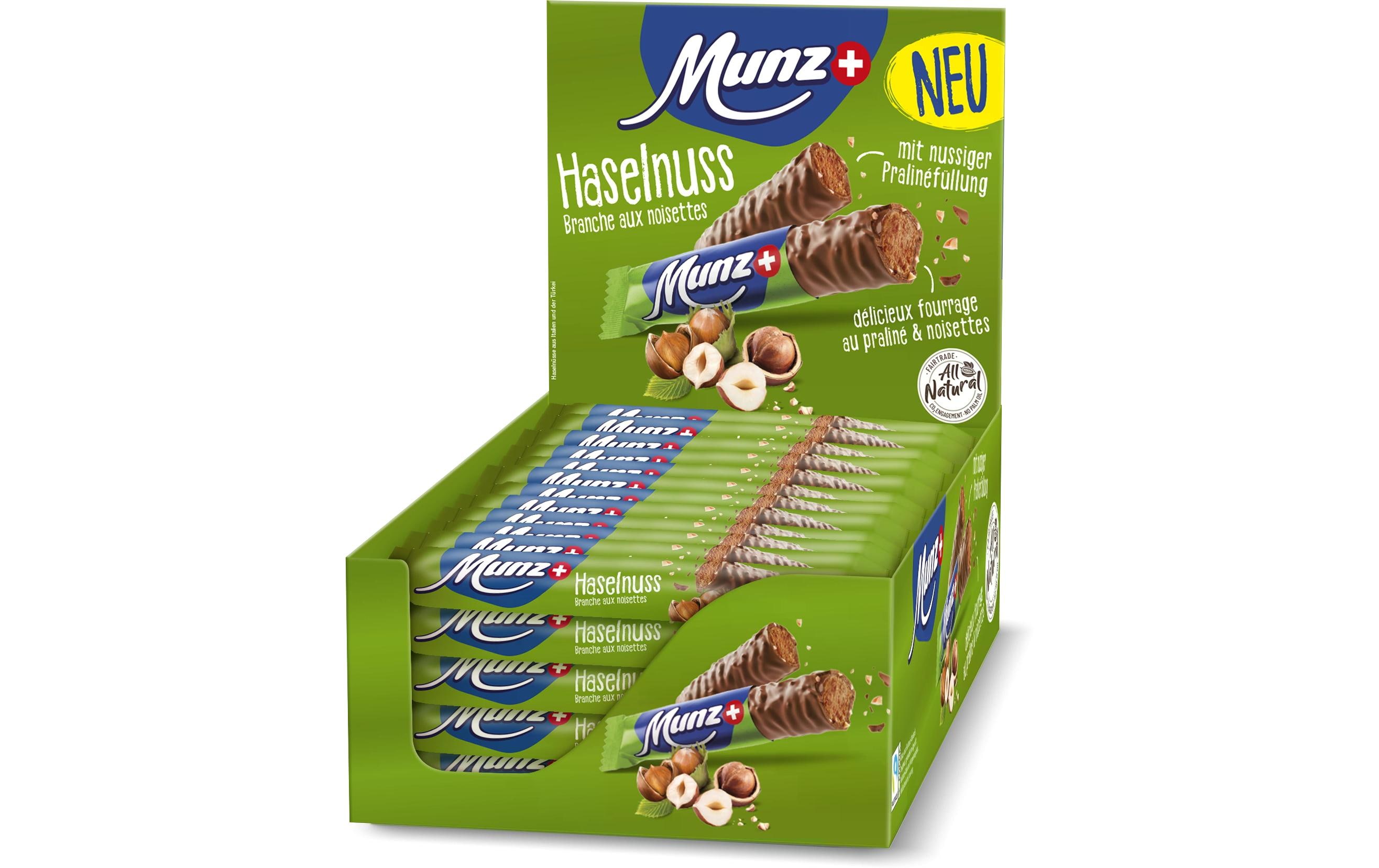 Munz Schokolade Prügeli Haselnuss 40 x 46 g