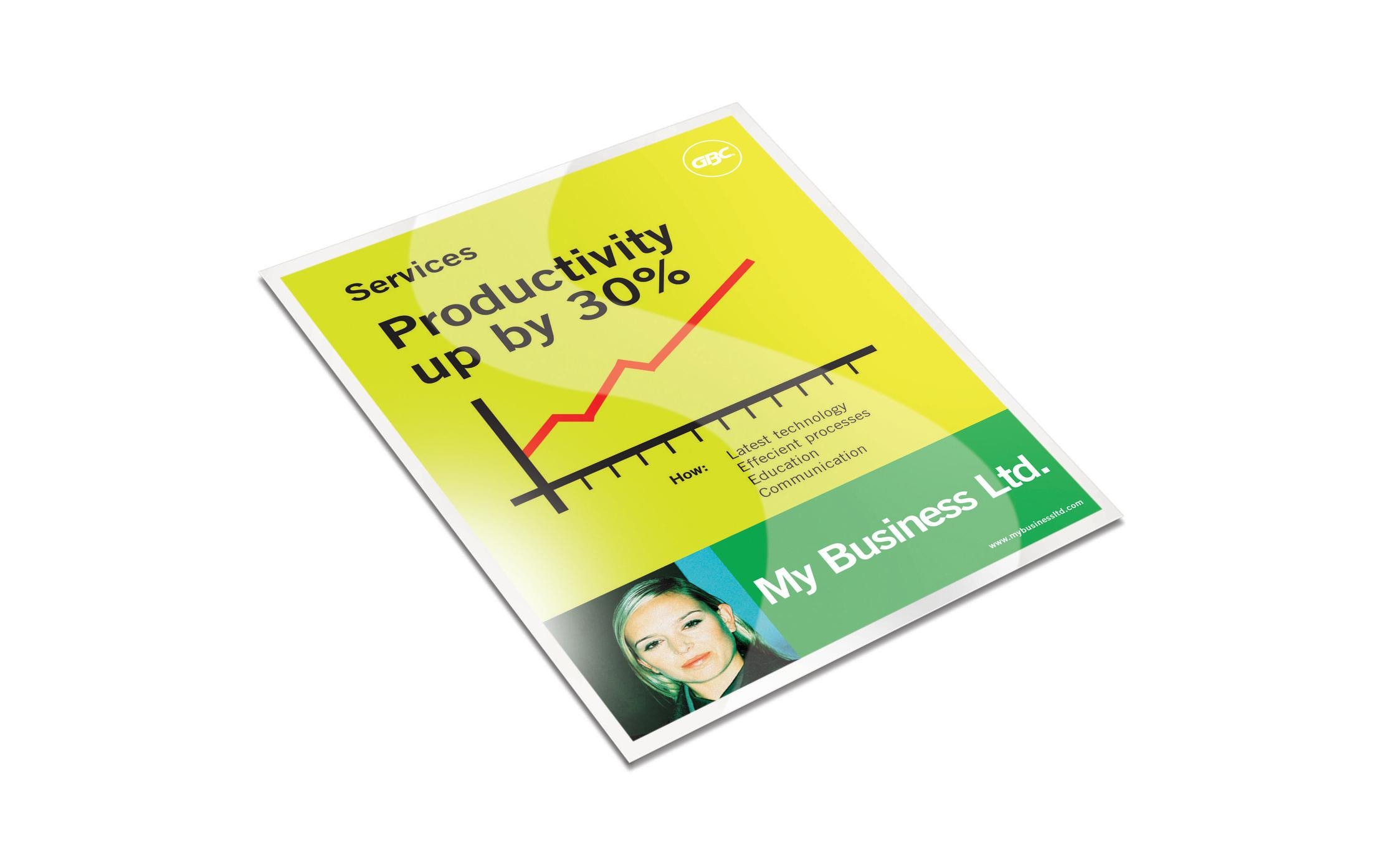 GBC Laminierfolie HighSpeed A4, 80 Mic, 100 Stück, glänzend