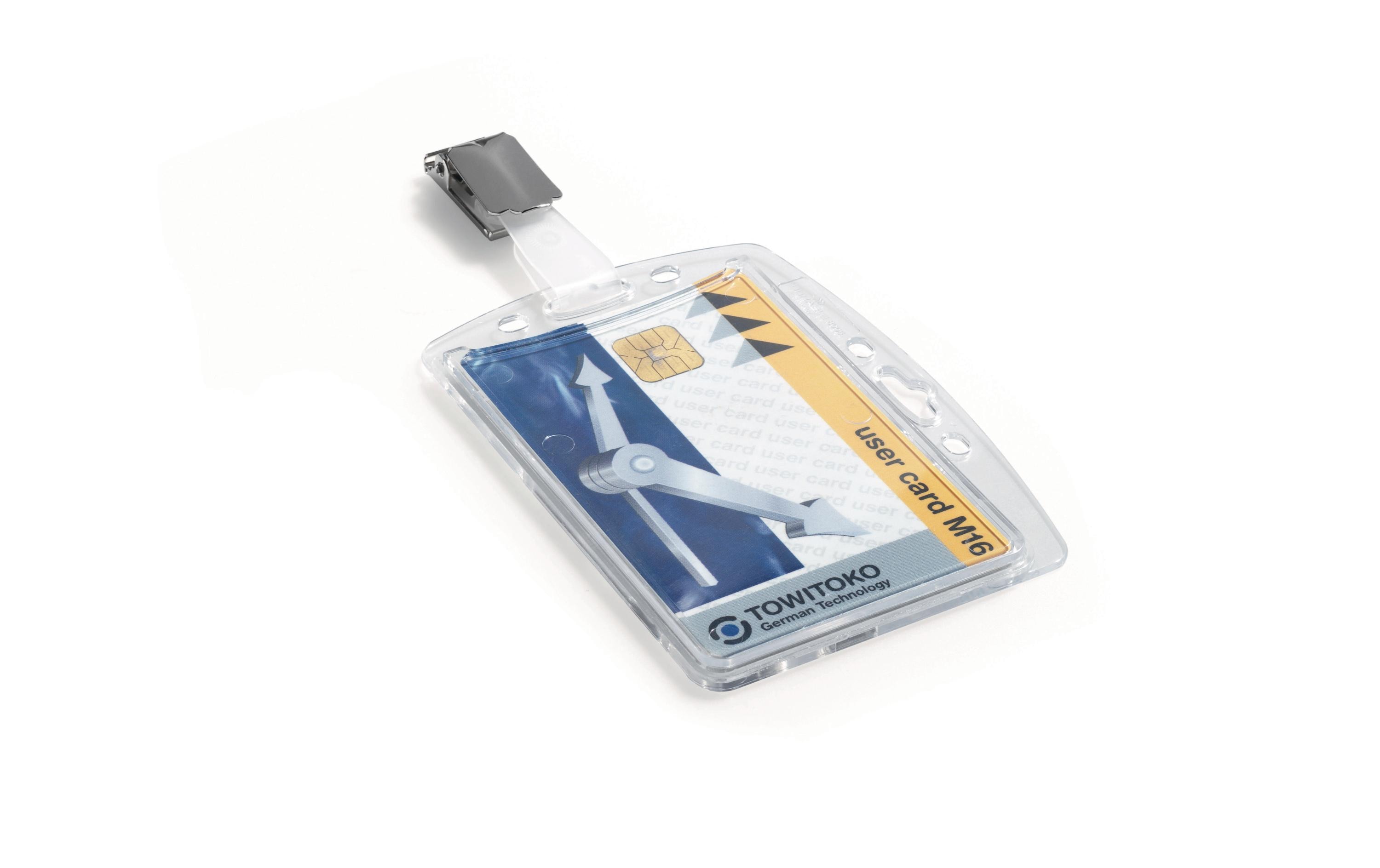 DURABLE Ausweishalter Hartbox mit Clip für 1 Ausweis, 25 Stück DURABLE Ausweishalter Hartbox mit Clip für 1 Ausweis, 25 Stück