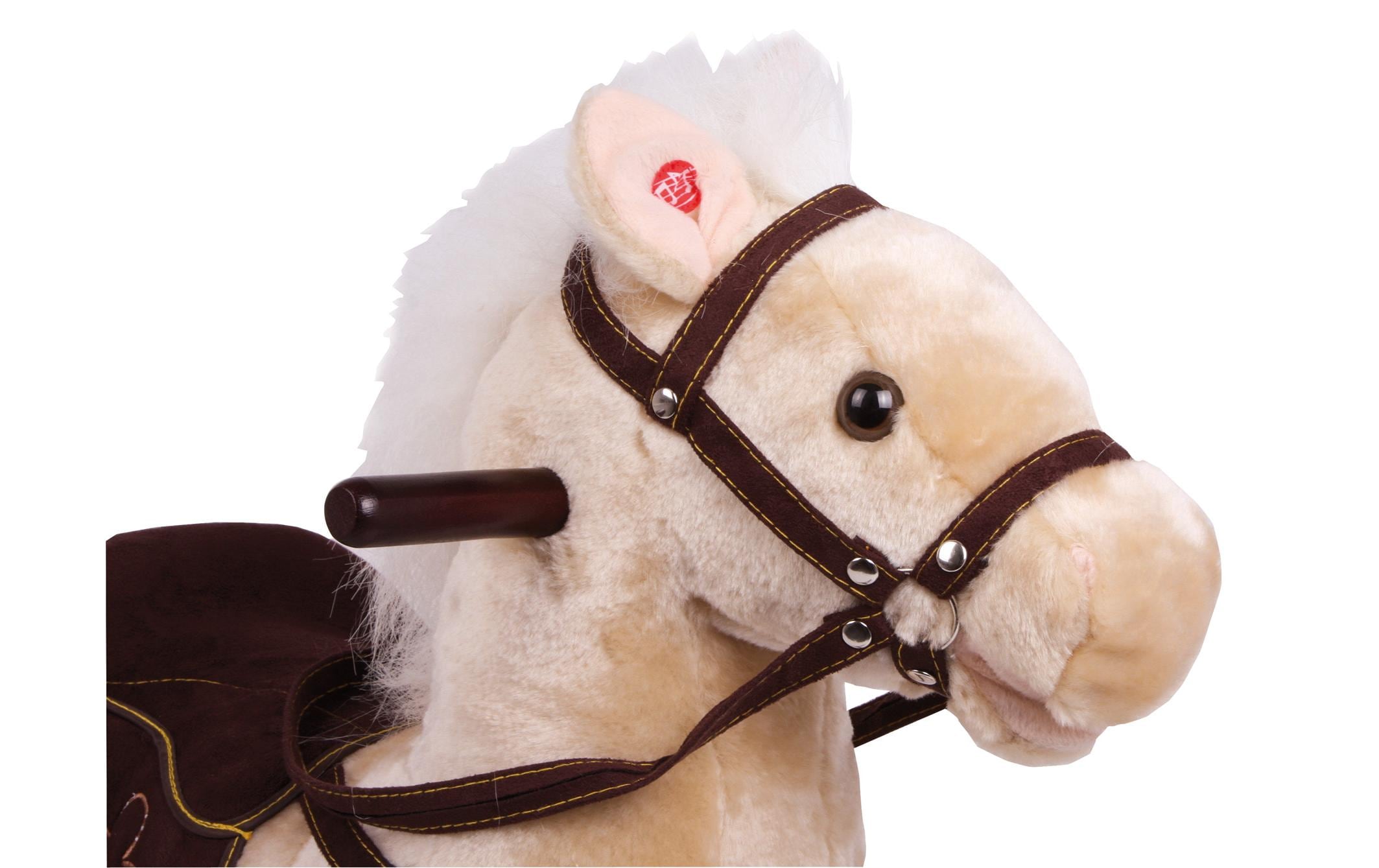 small foot Schaukelpferd Zottel Beige/Braun