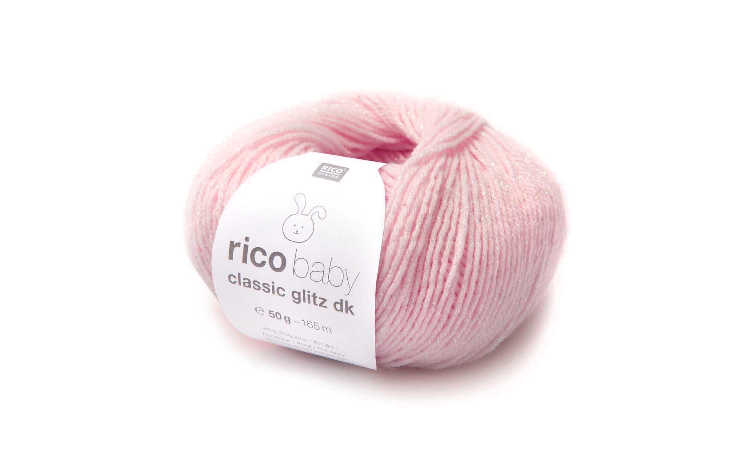 Rico Design Wolle Baby Classic Glitz dk 50 g Rosa