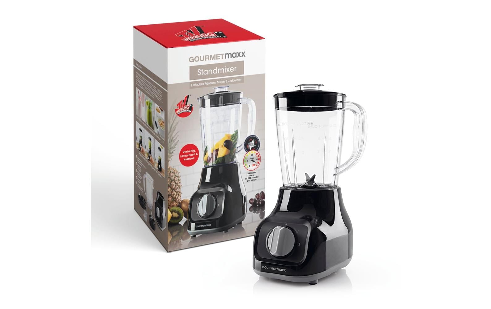 GOURMETmaxx Standmixer Schwarz