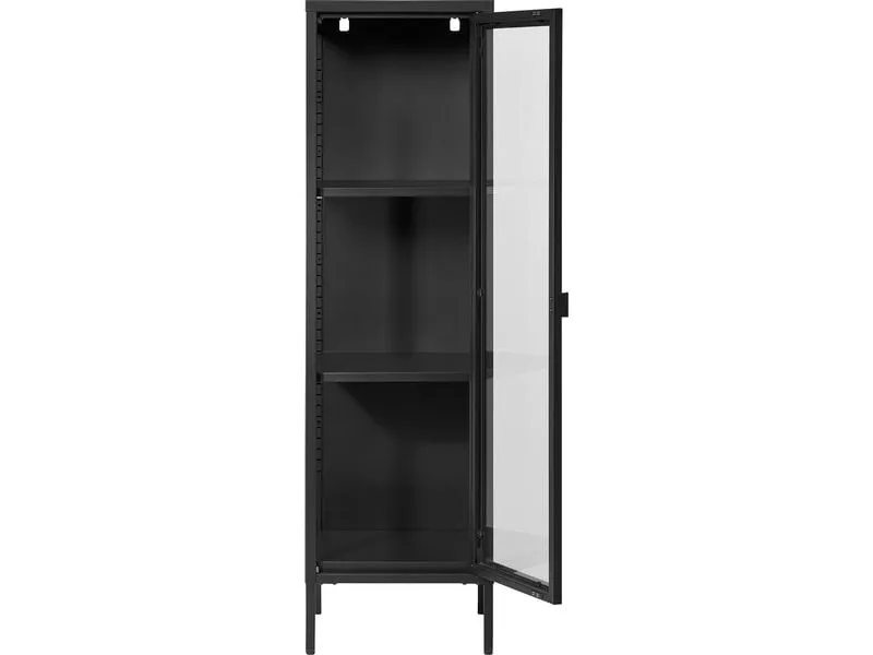 House Nordic Vitrine Brisbane 140 x 40 cm, Schwarz House Nordic Vitrine Brisbane 140 x 40 cm, Schwarz