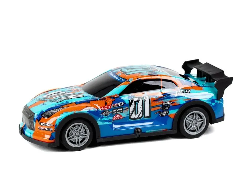 TEC-TOY Auto Champion GT9 mit Licht, Blau/Orange, 1:22 TEC-TOY Auto Champion GT9 mit Licht, Blau/Orange, 1:22