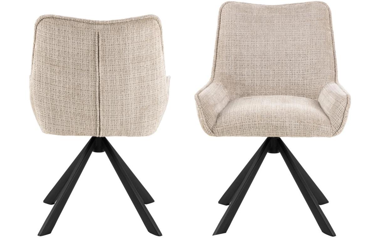 AC Design Stuhl Eddie 2 Stück, Beige