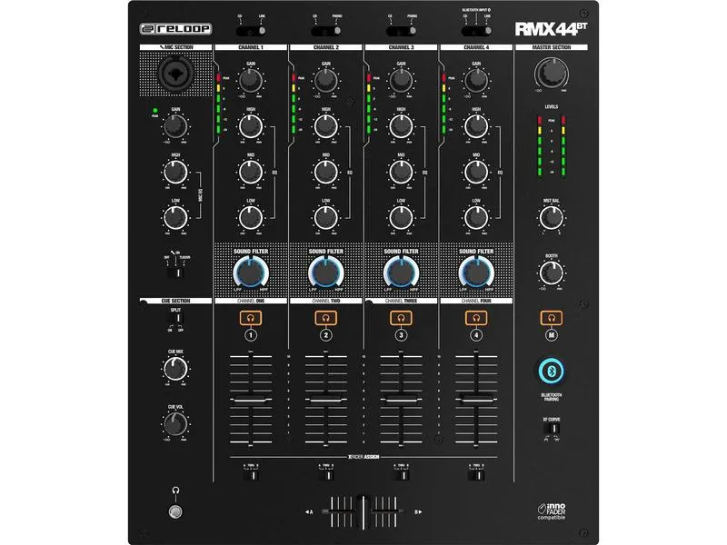 Reloop DJ-Mixer RMX-44BT 4-Kanal Reloop DJ-Mixer RMX-44BT 4-Kanal