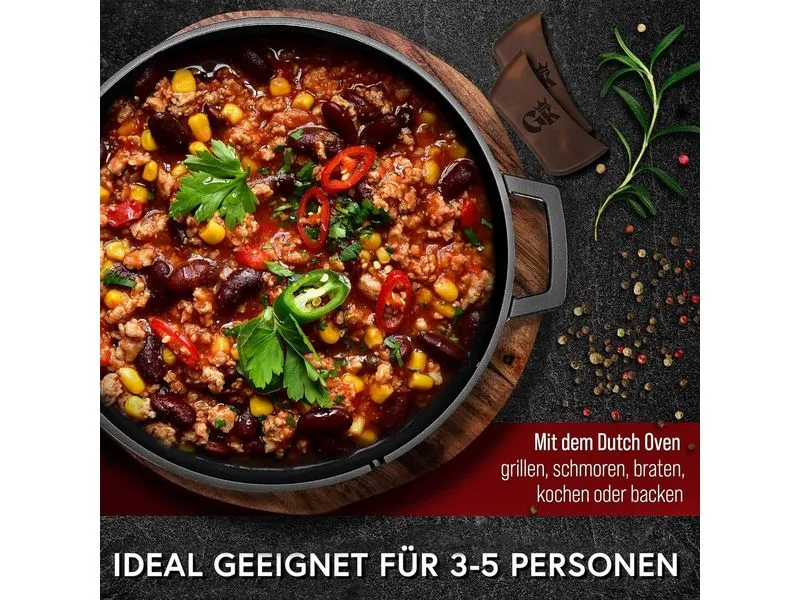 Gusskoenig 2in1 Dutch Oven -Topf 4.8 l und Pfanne 1.8 l Gusskoenig 2in1 Dutch Oven -Topf 4.8 l und Pfanne 1.8 l