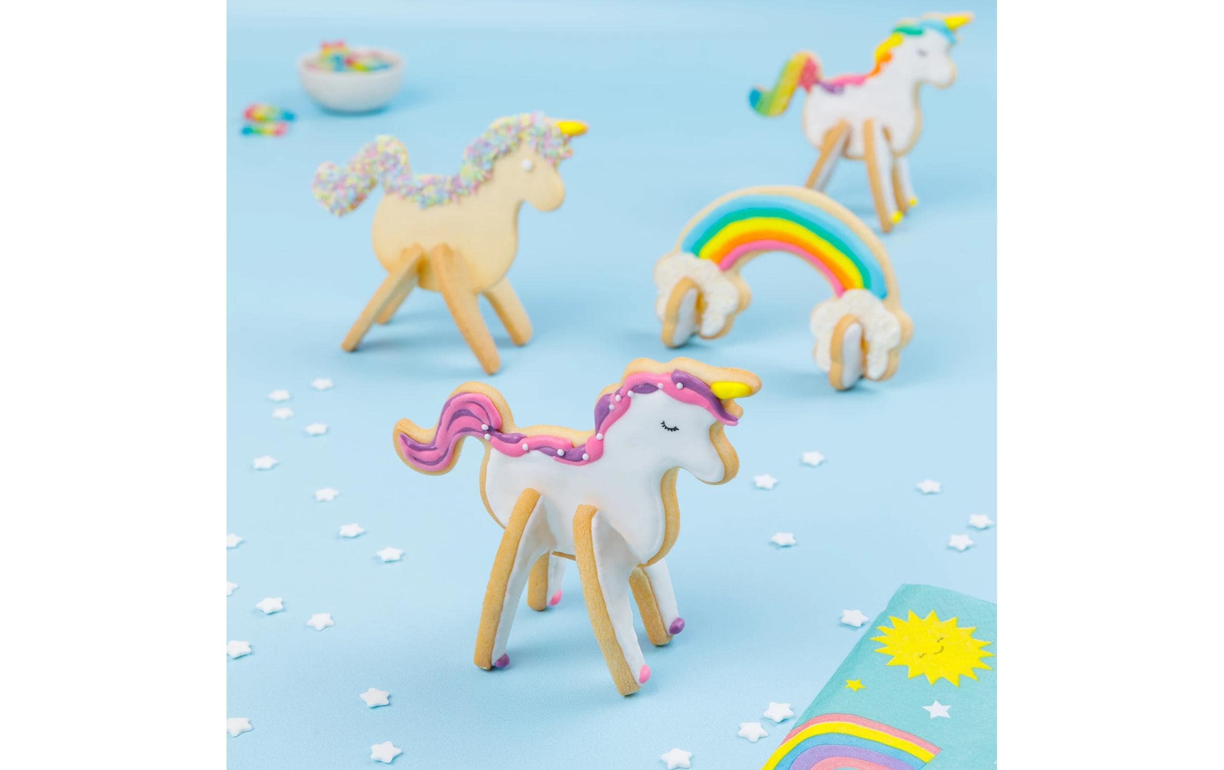 Chefclub Keksausstecher Einhorn/Regenbogen