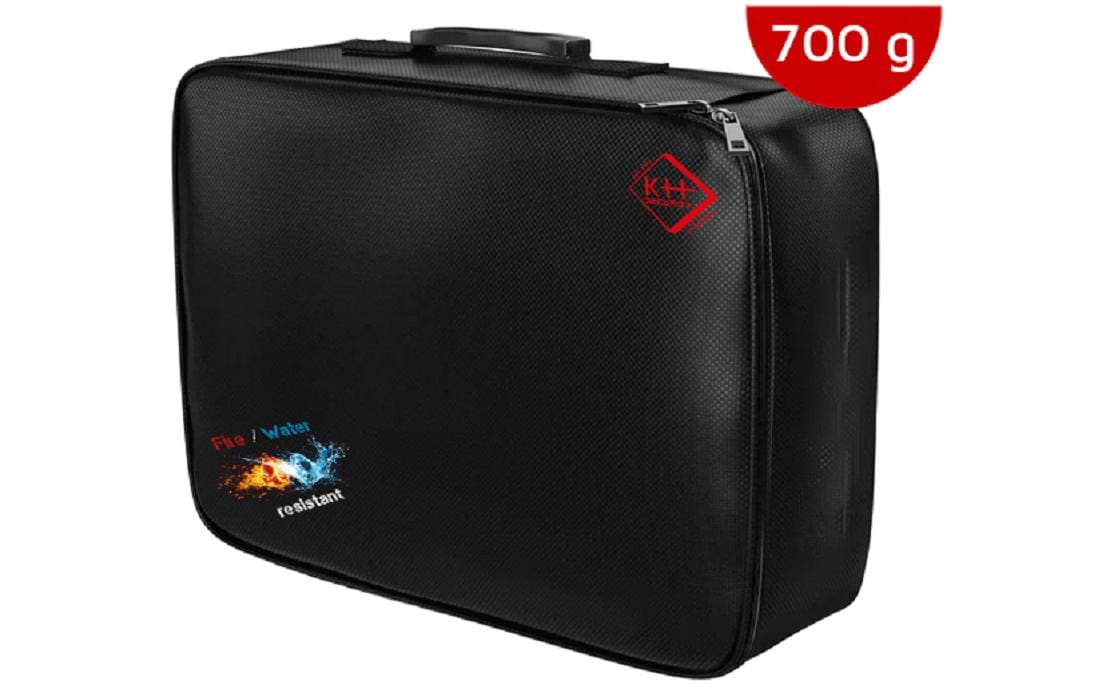 KH Security Brandschutzbox Dokumenten-Organizer, Schwarz KH Security Brandschutzbox Dokumenten-Organizer, Schwarz