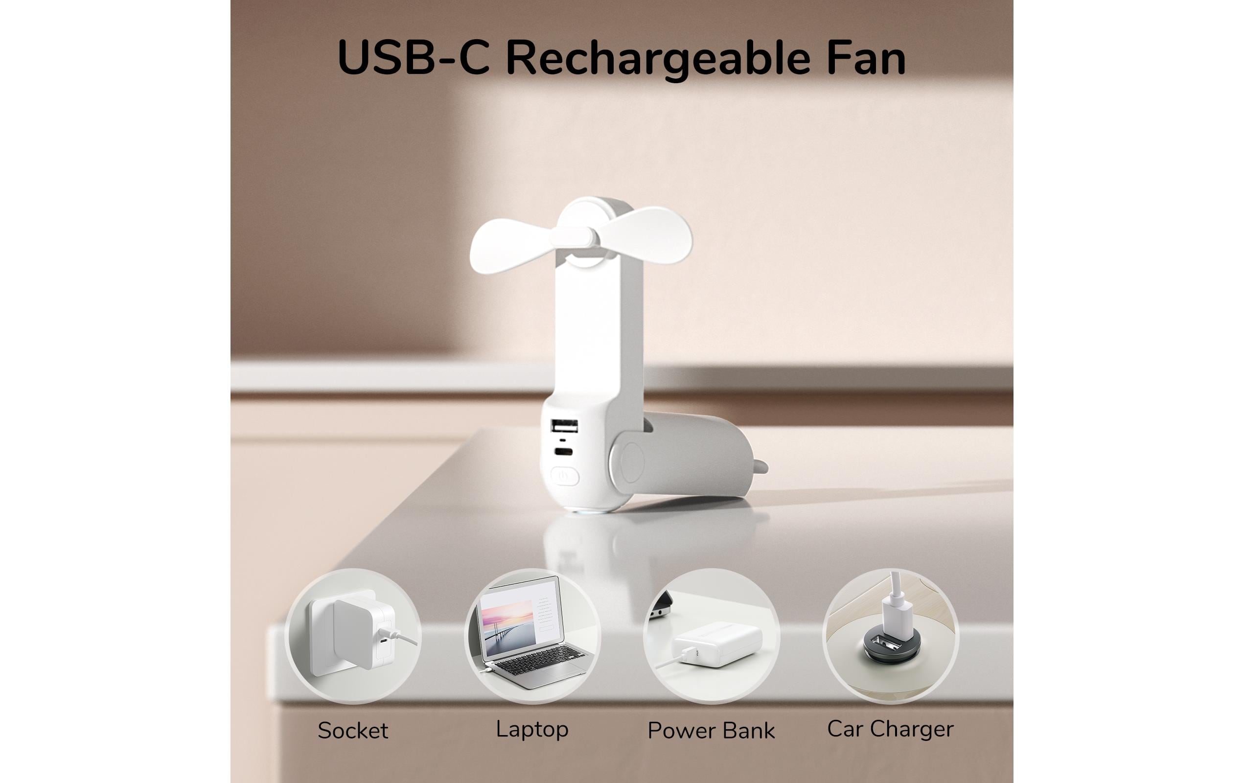 Jisulife Handventilator Life8 Plus Weiss