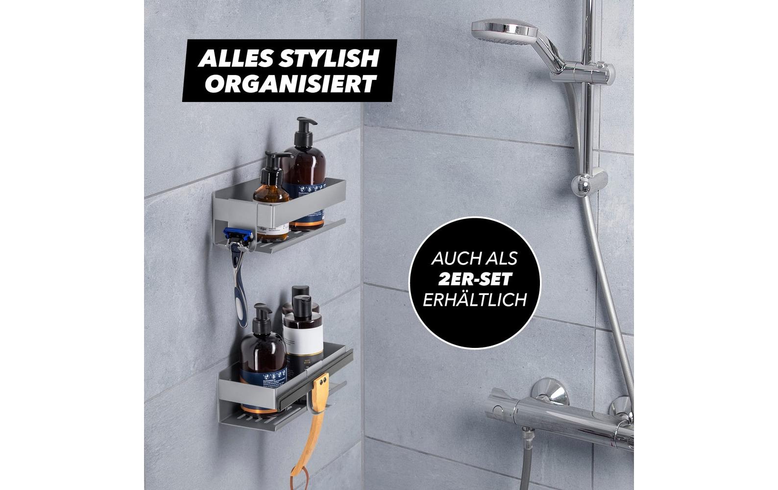 Benkstein Einzel-Duschorganizer Silber