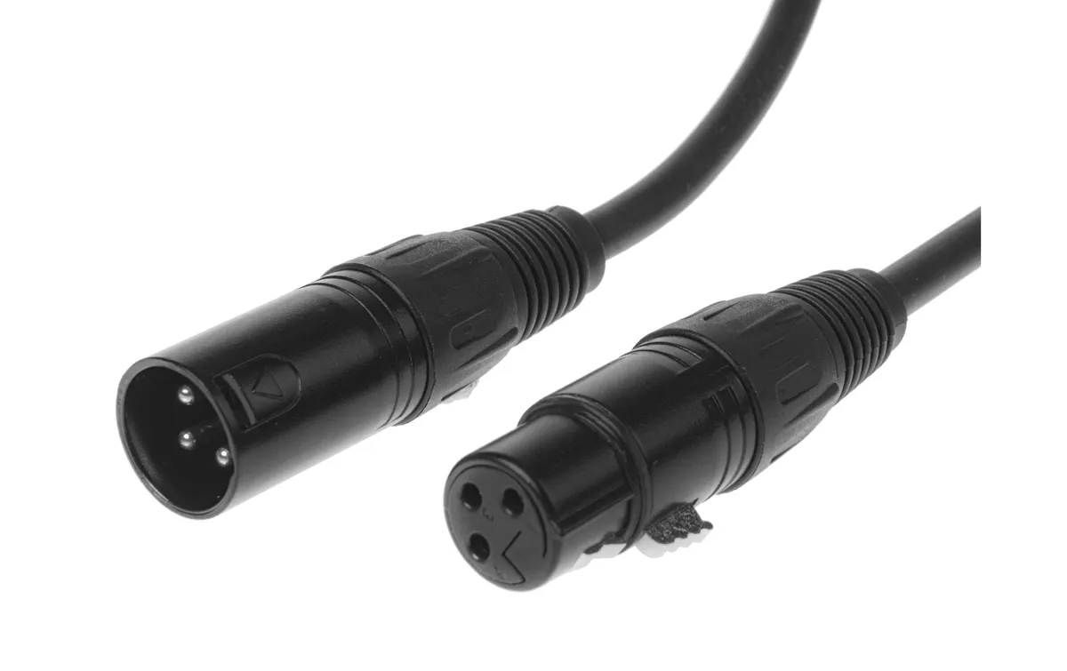 Bemero XLR-Kabel XLRf XLRm symmetrisch 1.5 m, Schwarz
