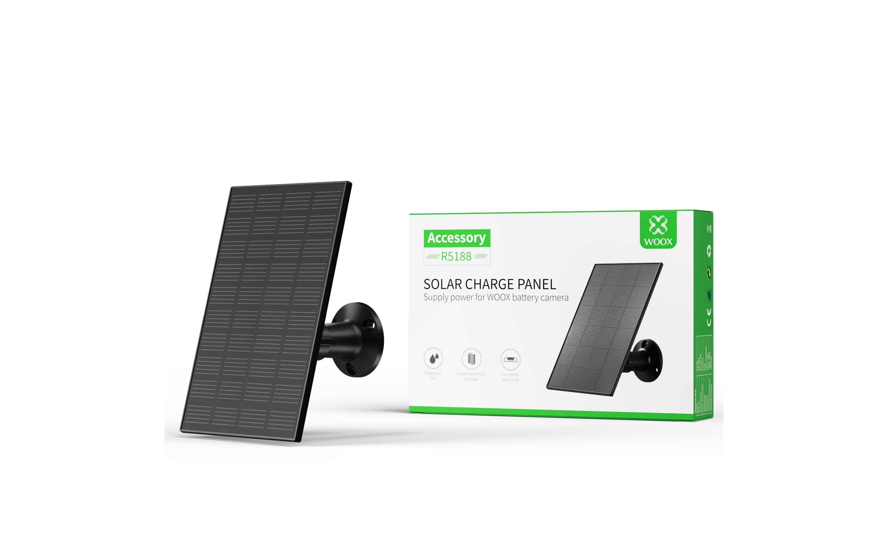 WOOX Solarpanel für Smart Camera R5188, DC 5 V