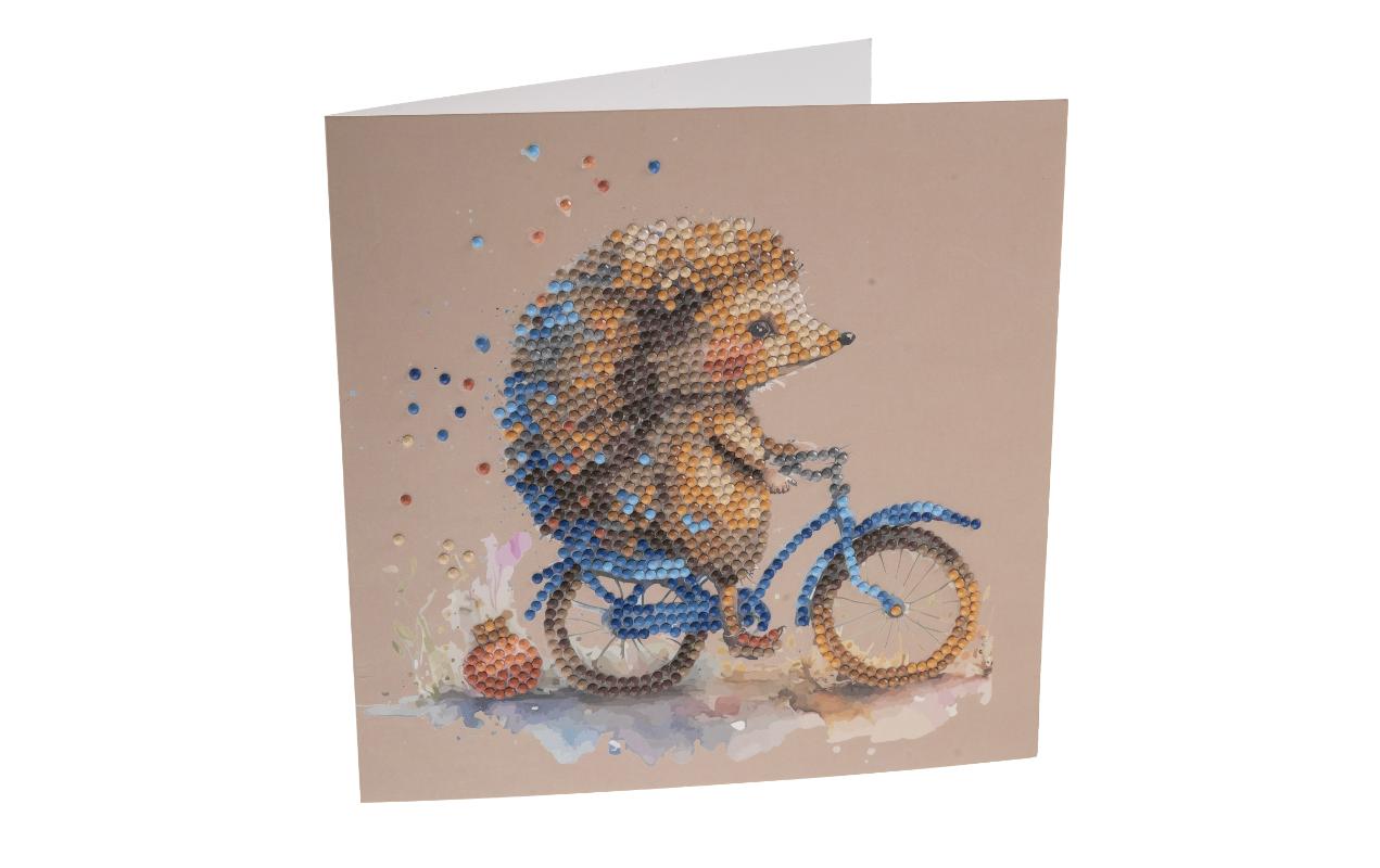 CRAFT Buddy Bastelset Crystal Art Card Igel