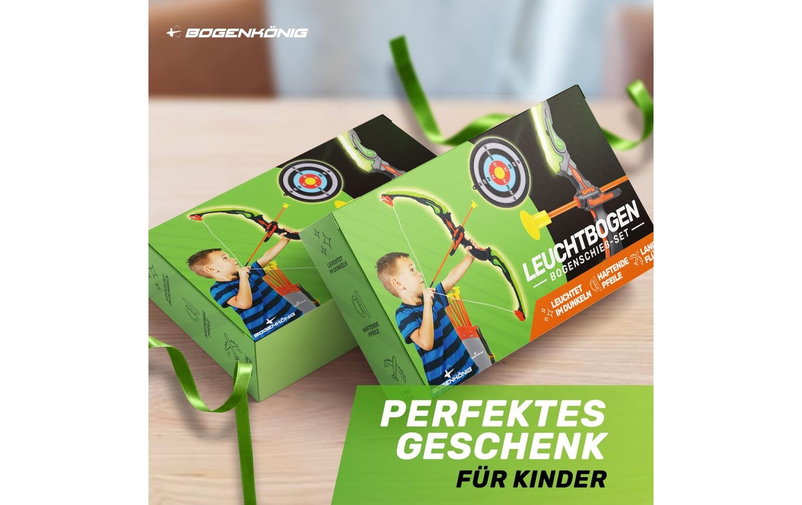 Bogenkönig Bogenschiess-Set leuchtend