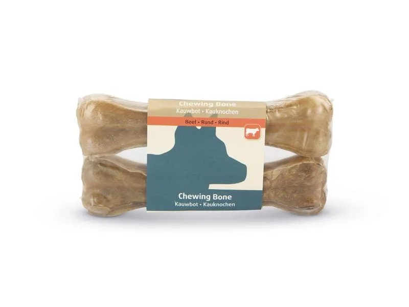 Beeztees Kauknochen Rinderhaut, 16 cm, 2 Stk.