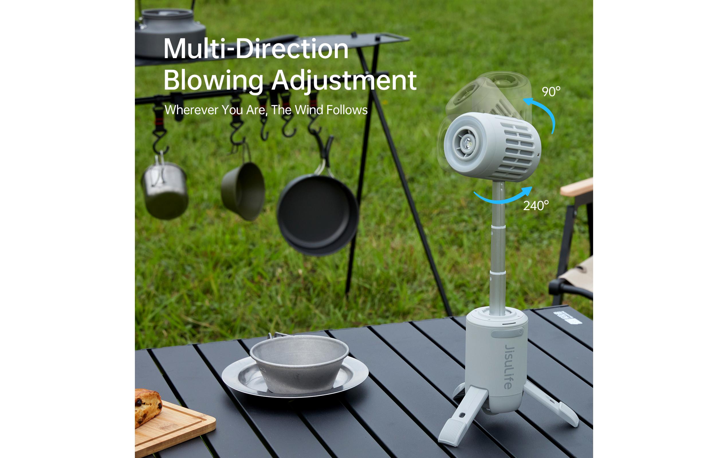 Jisulife Tischventilator Ultra1 Grau