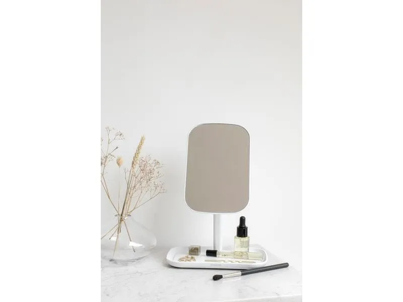Brabantia Kosmetikspiegel ReNew mit Ablageschale, Weiss