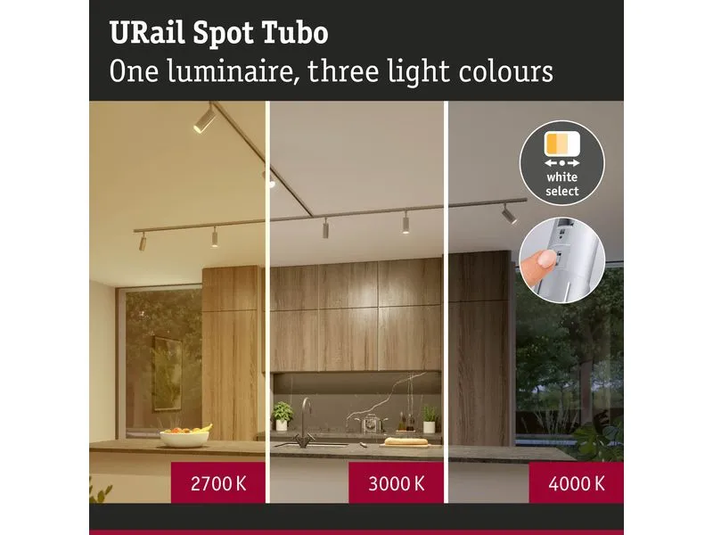 Paulmann URail Schienenspot Tubo Einzelspot Chrom 3-Step-Dim Paulmann URail Schienenspot Tubo Einzelspot Chrom 3-Step-Dim