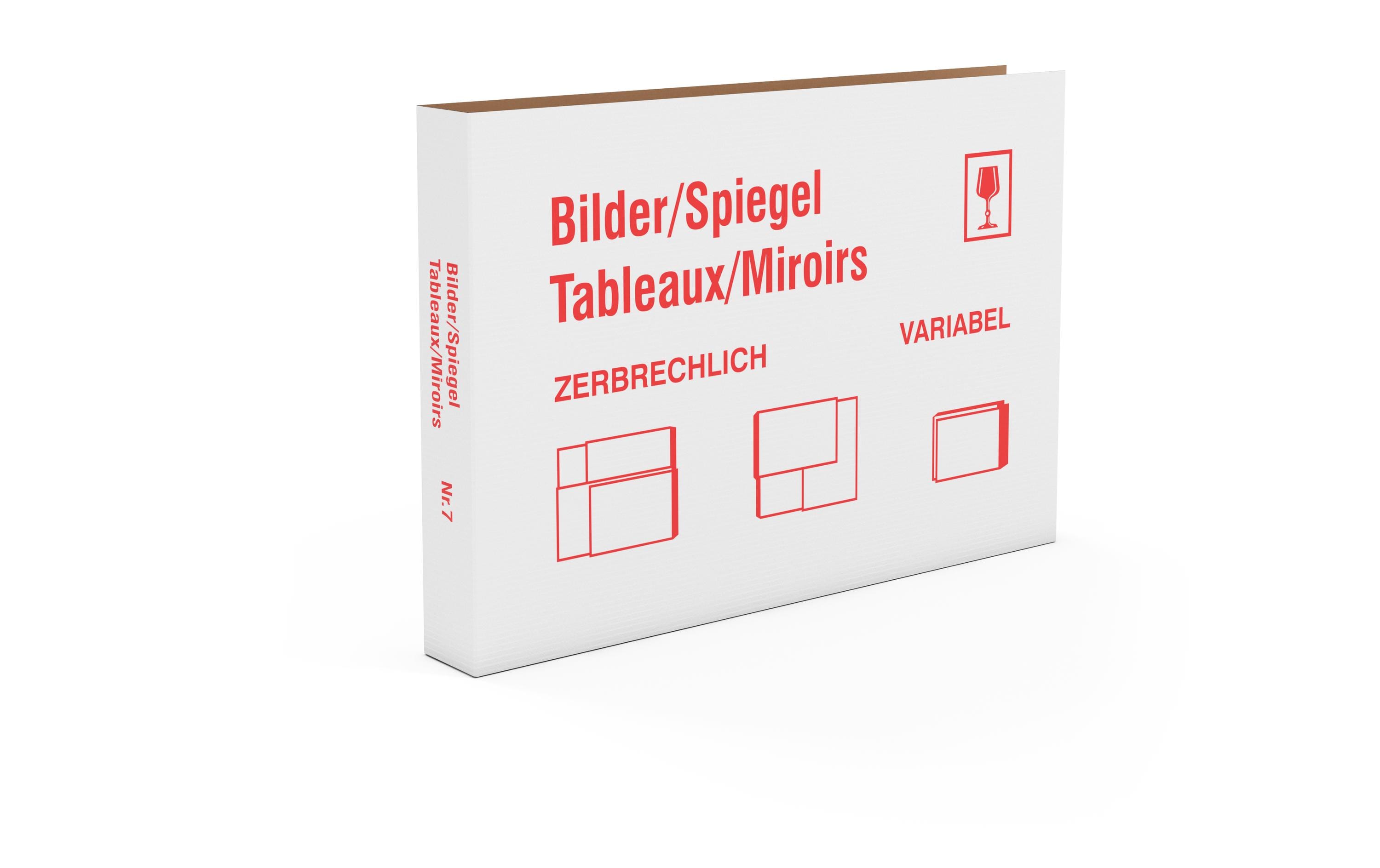 Antalis Umzugsbox 82 x 56 x 9 cm 20 Stück, Weiss