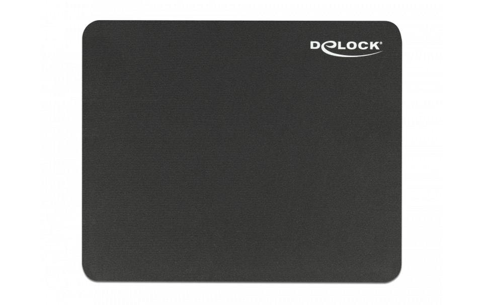 Delock Mausmatte 22x18 cm, Schwarz Delock Mausmatte 22x18 cm, Schwarz