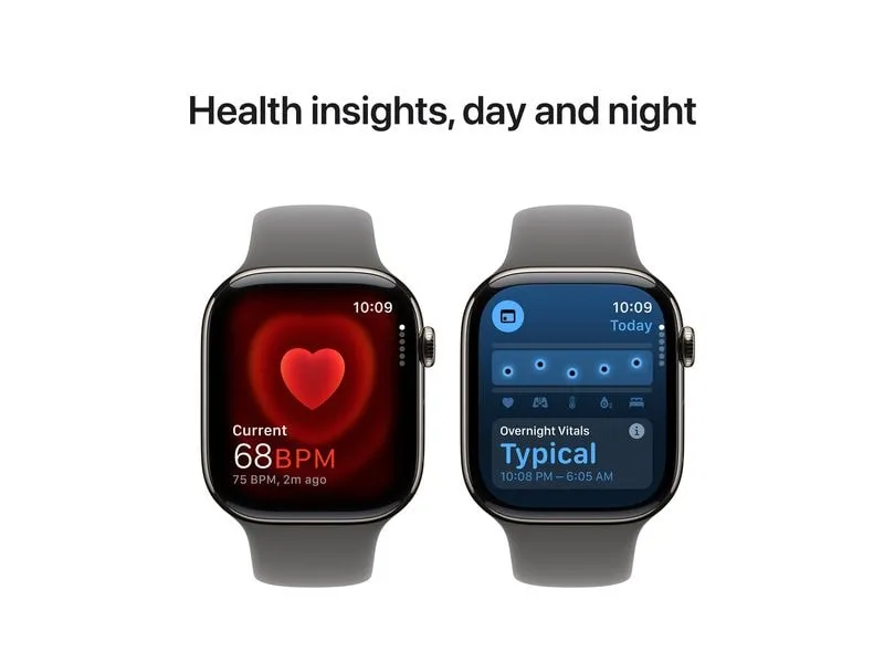Apple Watch Series 10 46 mm LTE Natural Titanium Sport Grau S/M Apple Watch Series 10 46 mm LTE Natural Titanium Sport Grau S/M