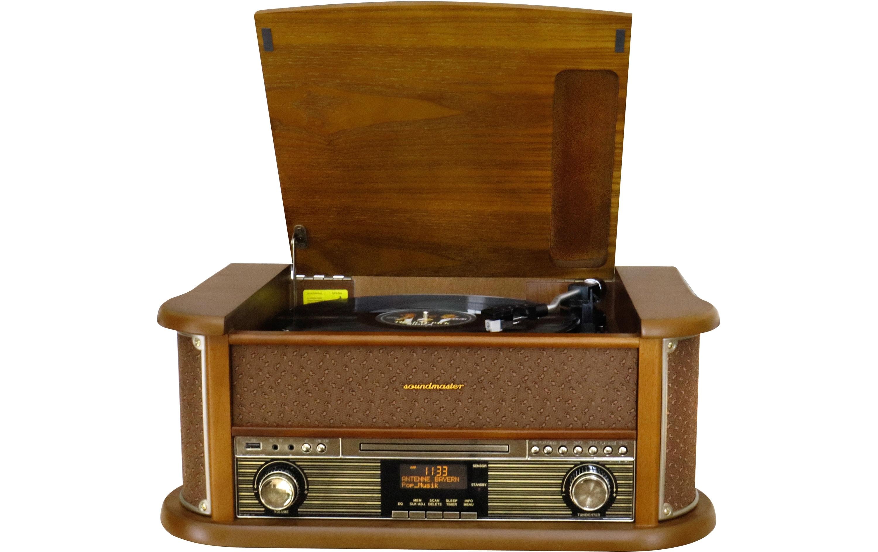 soundmaster Stereoanlage NR566BR Braun